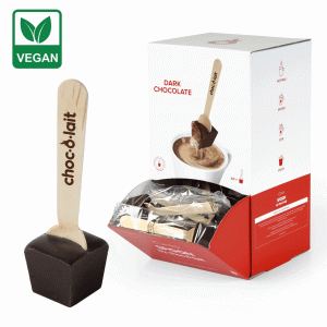 dark chocolate vegan spoons